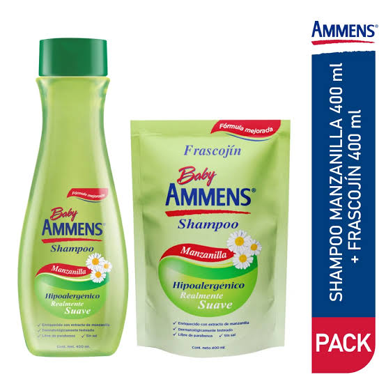 AMMENS PACK SH 400ML+ AC SACHET 400ML (MANZANILLA, ORIGINAL)
