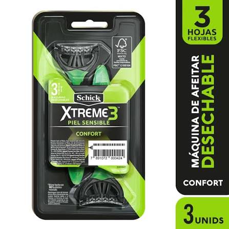 SCHICK PRESTOBARBA 3UNID TRIPLE HOJA