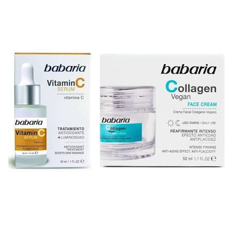 BABARIA ESTUCHE COLAGENO CREMA+SERUM (VITAMINA C, HIALURONICO)