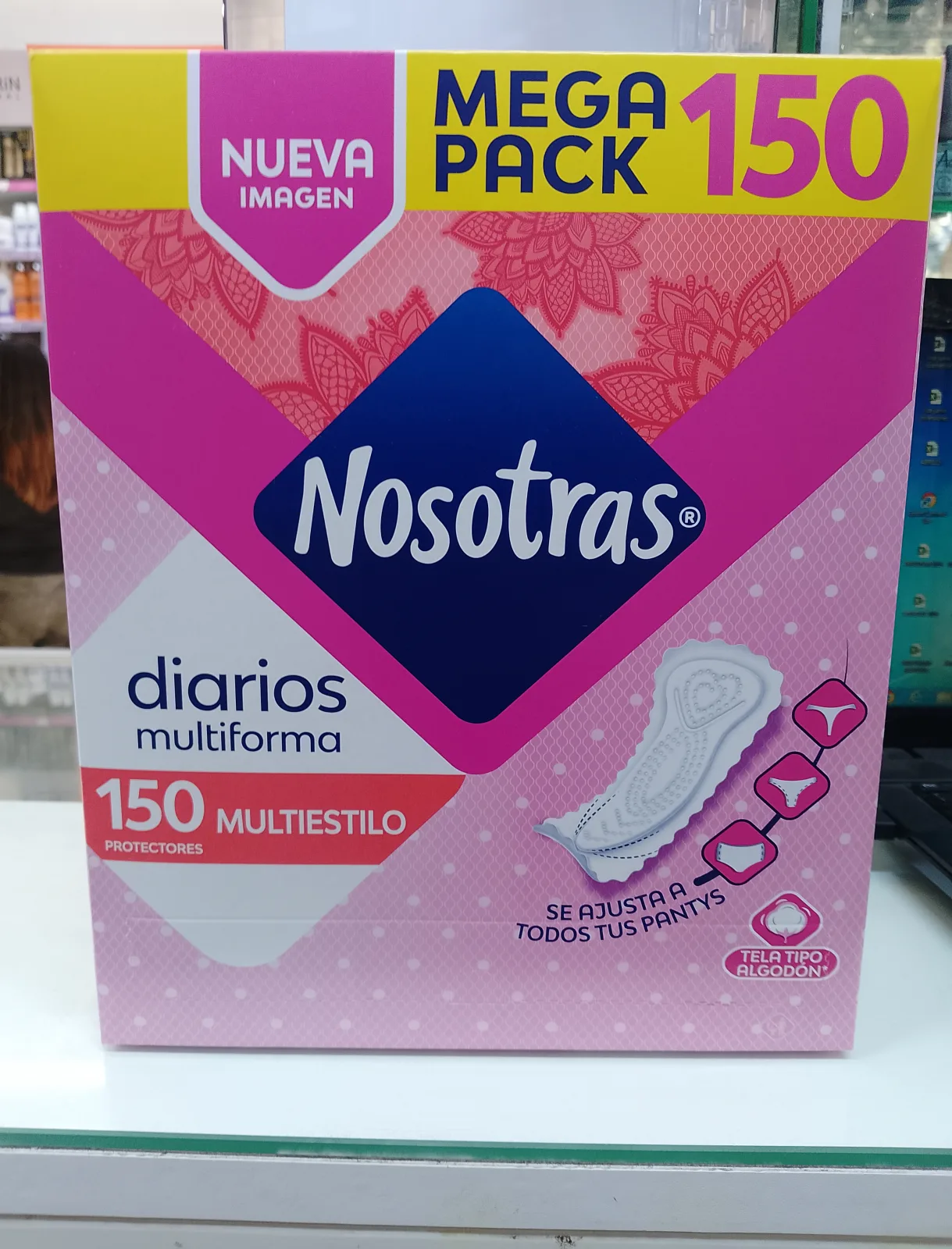 NOSOTRAS CAJA DIARIOS NORMALES 150UNID