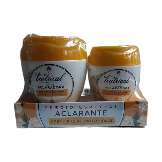 TEATRICAL PACK CREMA DE 200G+100G (ACLARADO, ANTIARRUGAS)