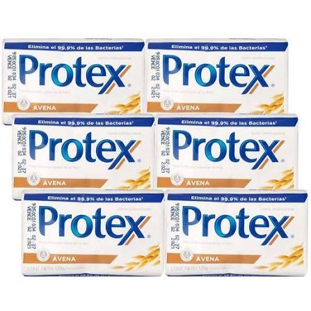 PROTEX JABON 6UNID DE 110G (AVENA, FRESH, LIMPIEZA PROFUNDA,MACADAMIA,HERBAL, MEN)