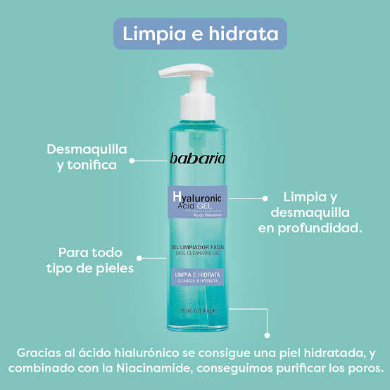 BABARIA GEL LIMPIADOR HIALURONIC