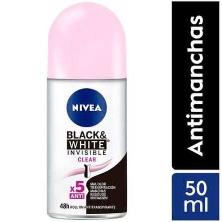 NIVEA DESODORANTE ROLL ON B&W INV FW 50ML