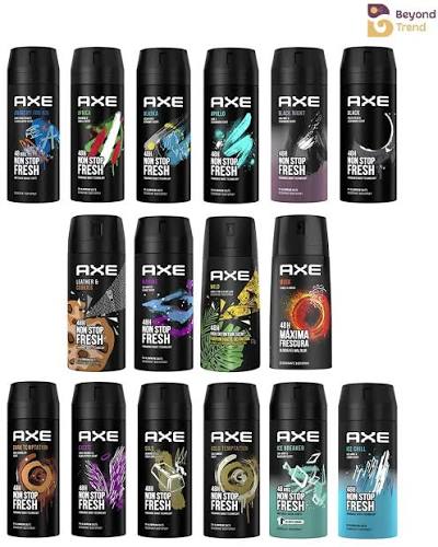 AXE BODY SPRAY 150ML (DARK TEMPTATION, APOLLO, MUSK, BLACK)