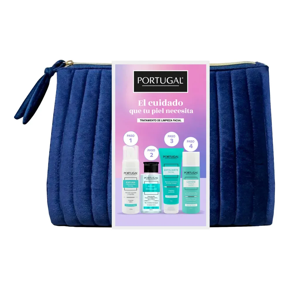 PORTUGAL NECESER SKIN CARE (ESPUMA LIMPIADORA,EXFOLIANTE FACIAL,TONICO,LECHE LIMPIADORA)