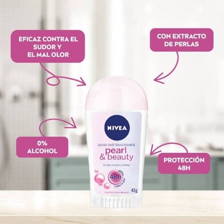 NIVEA BARRA PEARL&BEAUTY 43GR